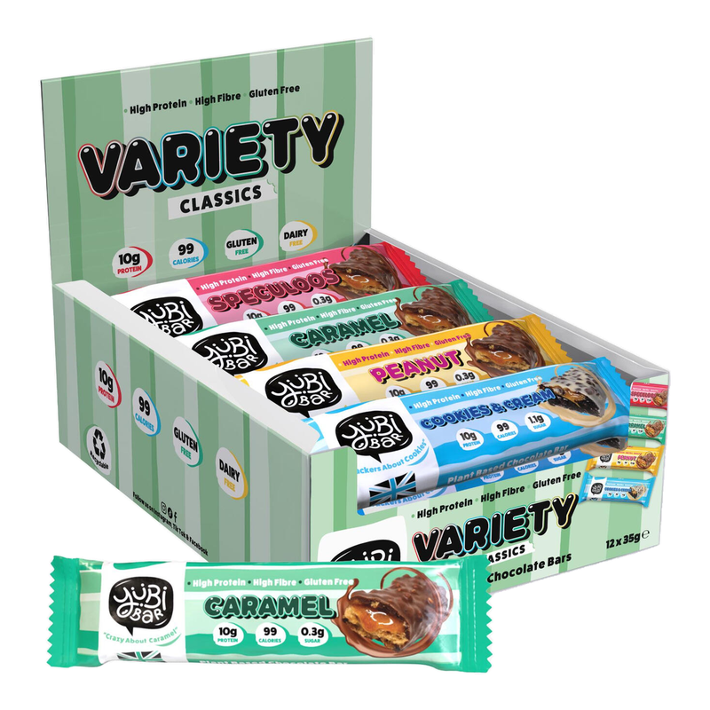Yubi Bar Protein Nutrition Bar Protein Bars Classic Variety Box - 12 X 35G