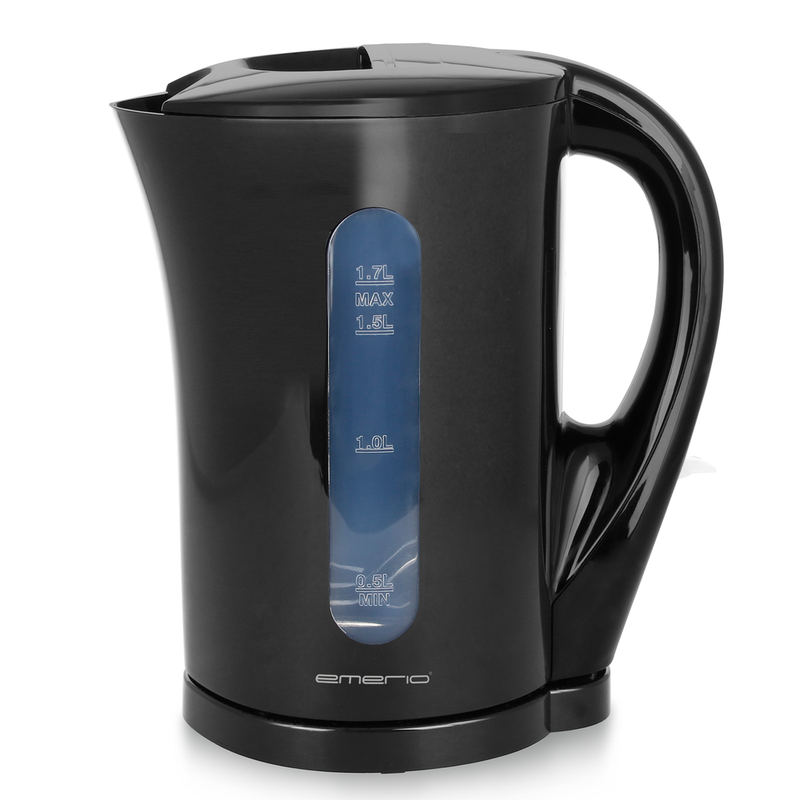 Emerio WK-123483, Waterkoker, 1,7 L, Automatische uitschakeling, Oververhittingsbeveiliging, Zwart