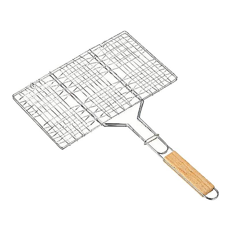 SUCOJIA Fish Grill Baskets for Outdoor Grill Vegetables, Stainless Steel BBQ Grill Basket for Fish Vegetables Shrimp, Tight Mesh Bold Encryption, Batch Barbecue Master, Extended Handle Anti-Scalding and Anti-Skid