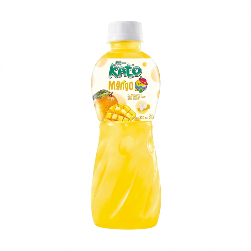 KATO Mango Drink with Nata de Coco 320ml | Real Fruit Juice