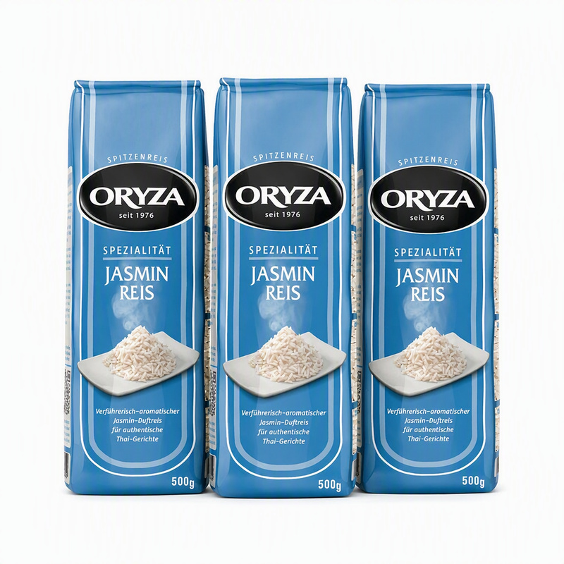 ORYZA Duftender Jasmin-Reis Lose 3 × 500 g
