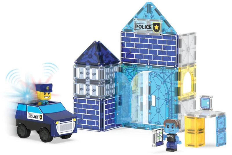 252035PS - MAGNA-TILES - Politiebureau 35-delige set