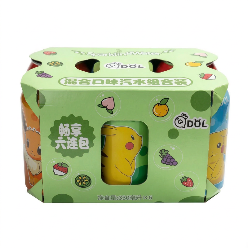 Qdol Orange 【Cooling】【Hydration】Qdol Sparkling Fruit Drink-Assorted 6X330ml