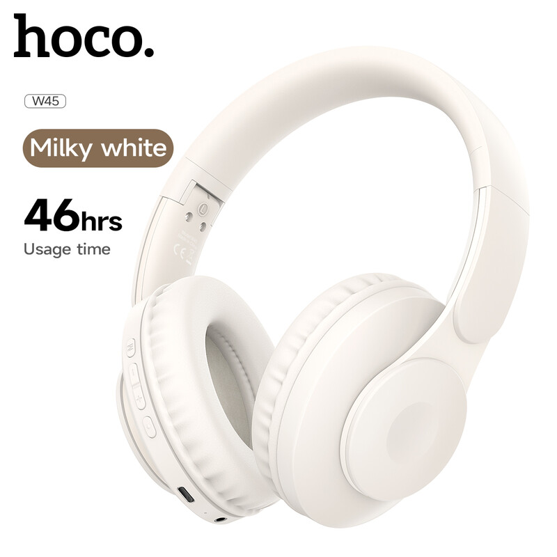 W45 Enjoy BT Headset - Milky White