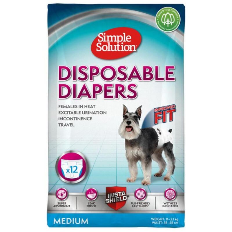 Disposable Diaper Medium (12Pk)