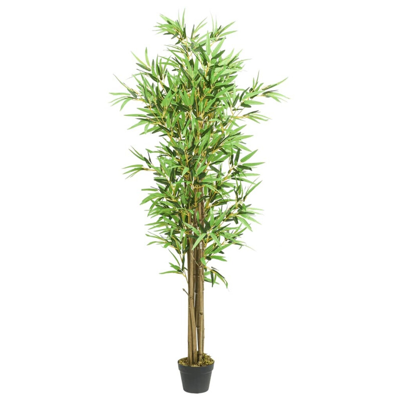 VIDAXL PLANTE ARTIFICIELLE BAMBOU 1288 FEUILLES 180 CM VERT