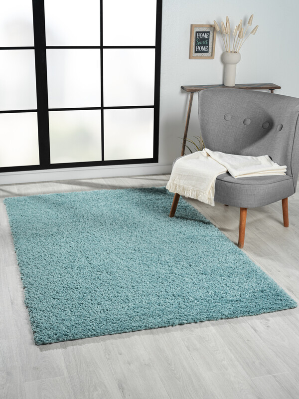 My Flair Teppich "My Shaggy" rechteckig hellblau 180 x 120 cm