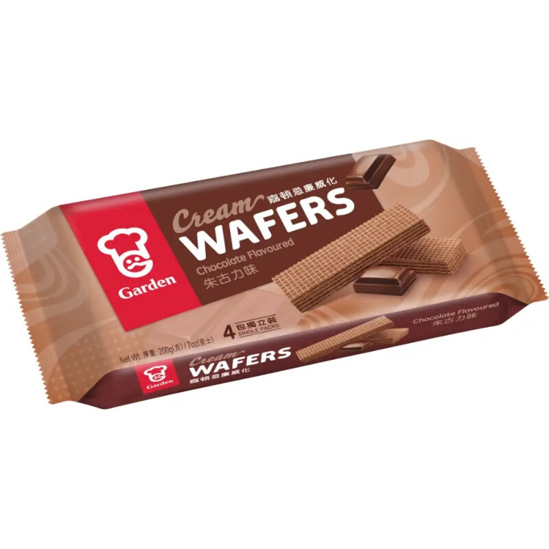 Garden Cream Wafers Chocolate Flavour 200G