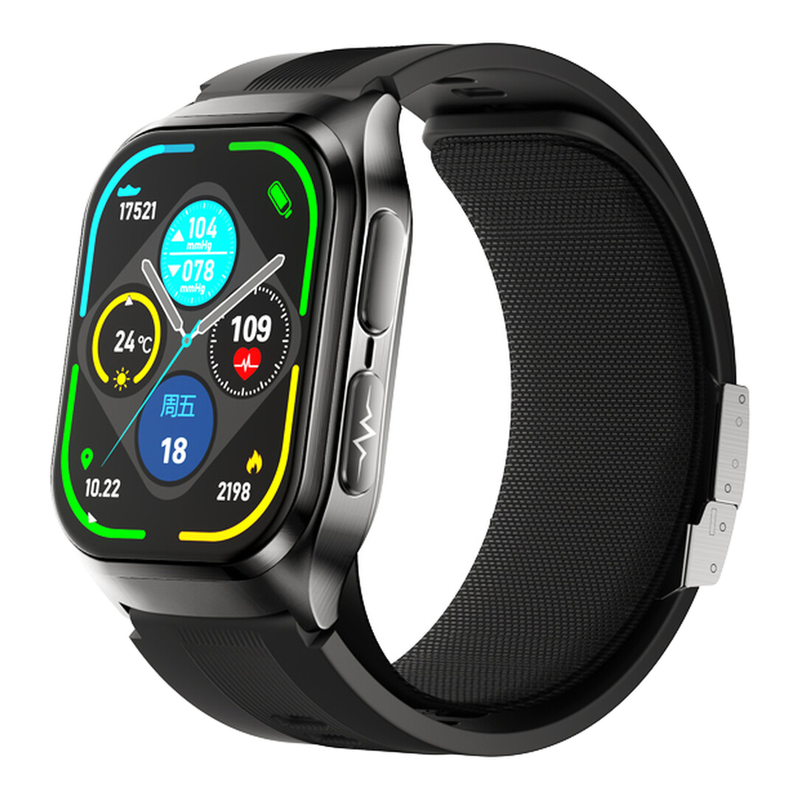 Smartwatch dido G80S mit Pump-Technologie – Gesundheitsmonitoring für Blutzucker, Blutdruck, Harnsäure, Blutfette – Präzise Messung von Herzfrequenz, EKG, Blutsauerstoff, Schlaf & Sportaktivitäten