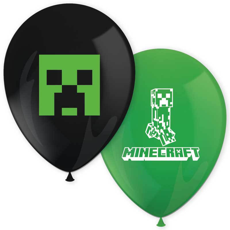 Minecraft Balloons 8 Pack
