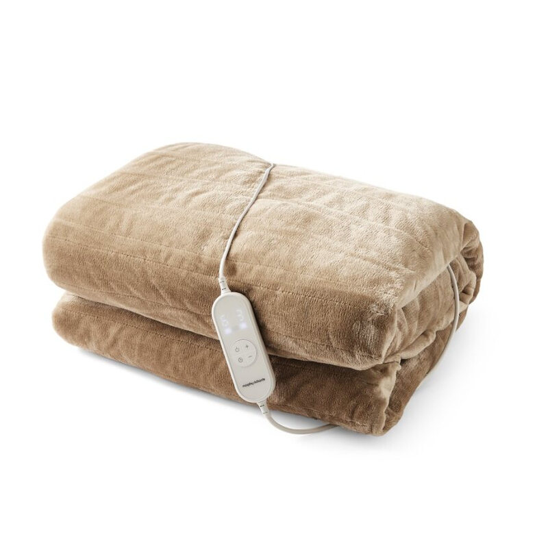 EverCosy Small Fleece Electric Heated Throw – Mocha, 610003