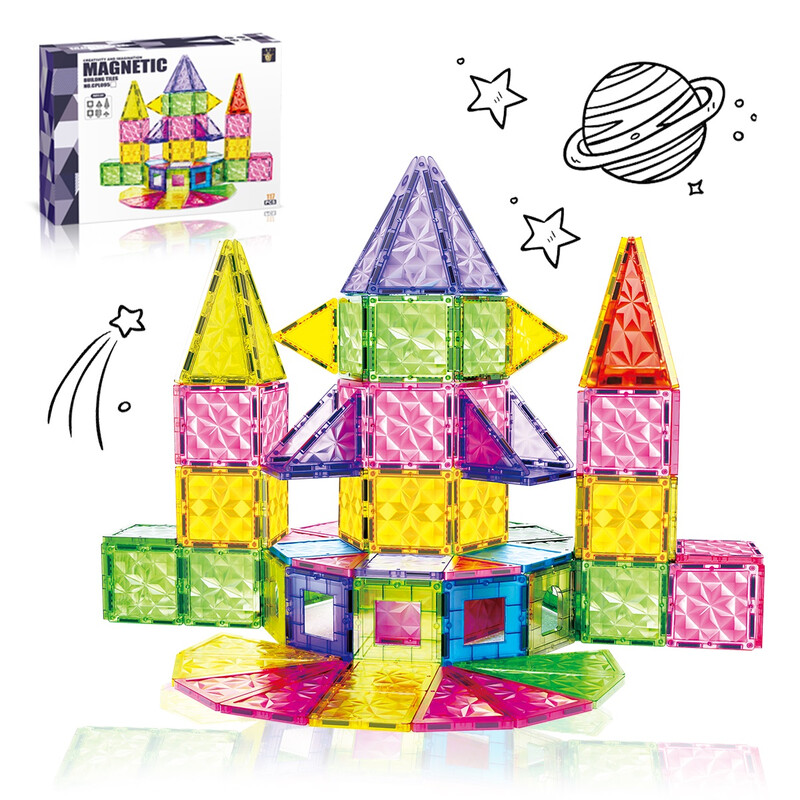 Educational Toys magnetic tiles magnetspielzeug magnetkugeln kinder 7.5cm Diamond Sur