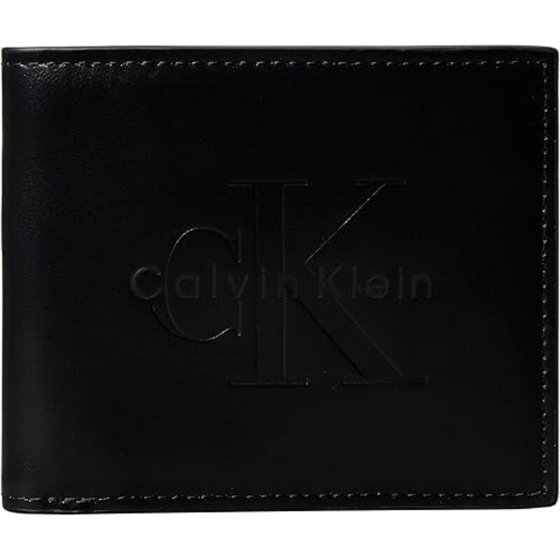 Calvin Klein Men's Bold Billfold Leather Bag - Black