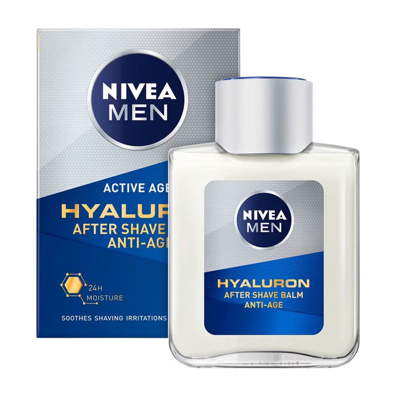 NIVEA MEN Anti-Age Hyaluronzuur Aftershave Balsem - Aftershave Balm met Hydraterende werking - 100 ml
