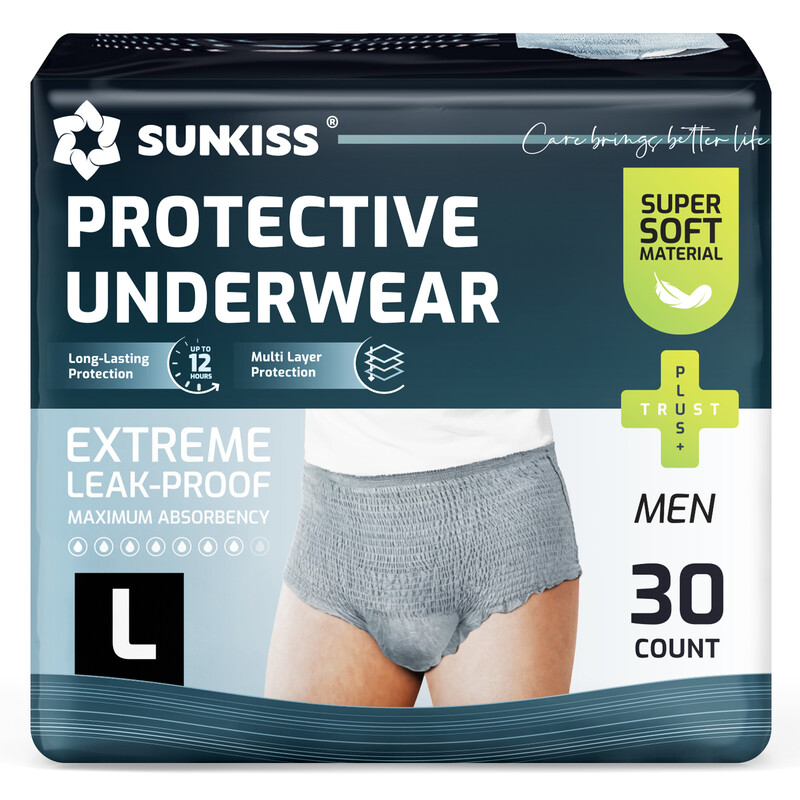 Incontinence Underwear for Men,Daytime Disposable Adult Pull Ups, Mens Protective Bri