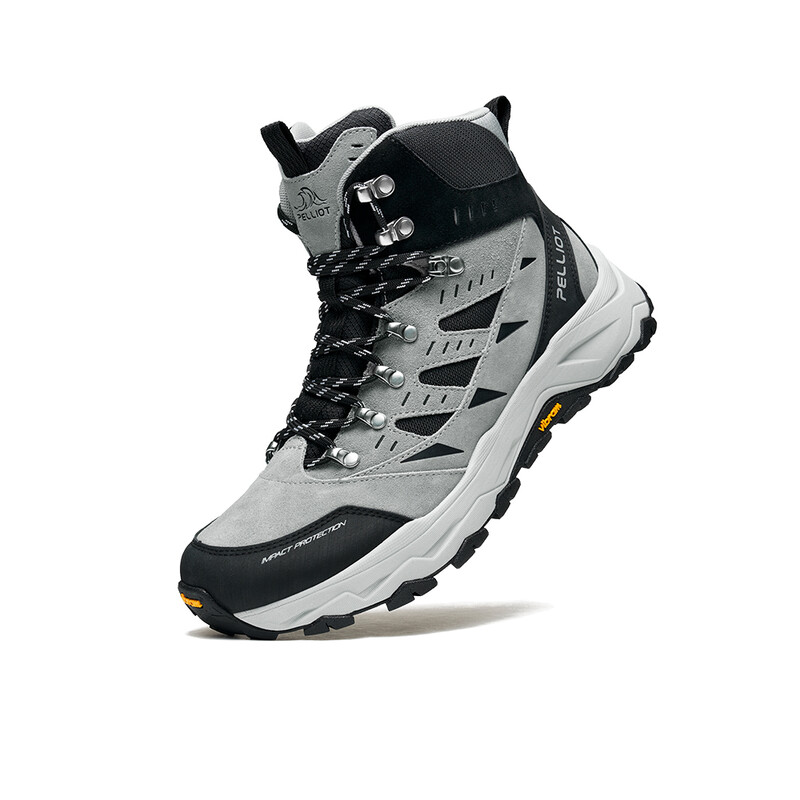 PELLIOT Outdoor Hikingschuhe mit hohem Schnürer Herren Grau 41
