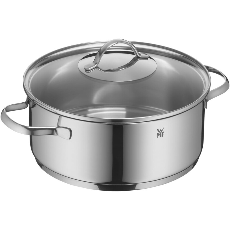 WMF Provence Plus Kochtopf mit Deckel – 24 cm, 4,1 L, Cromargan 18/10 Edelstahl, TransTherm-Boden, induktionsgeeignet