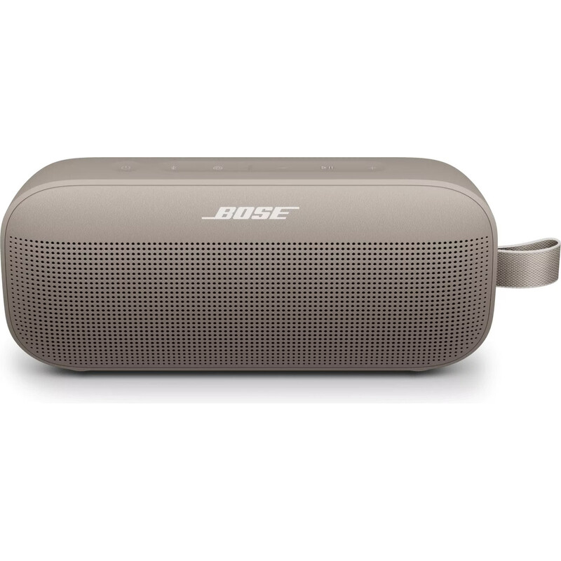Bose SoundLink Flex tragbarer Bluetooth-Lautsprecher (2. Generation), tragbarer Outdoor-Lautsprecher mit naturgetreuem Klang, bis zu 12 Stunden Akkulaufzeit, staub- und wasserdicht, Sandstein