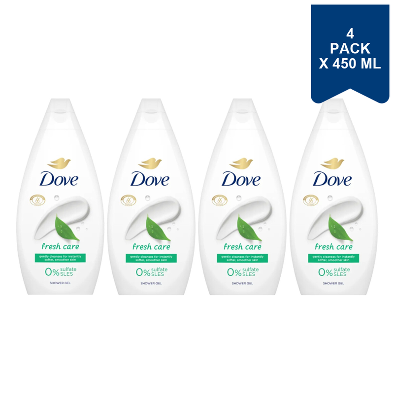 Dove Douchegel Fresh Care 450 ml (4-Pack)