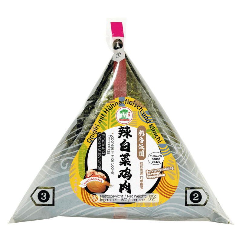 TCT krokante onigiri met kimchi en kip 100 g