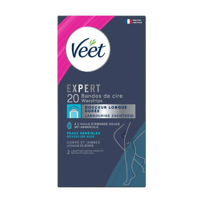 Veet Expert Ontharingsstrips - Lichaam & benen - Normale huid - 20 stuks