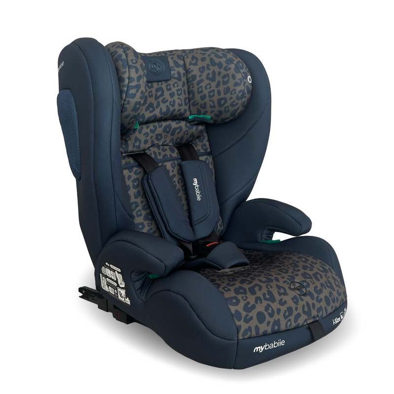 MBCS75 Toddler to Booster R129 Car Seat with ISOFIX - Navy Leopard