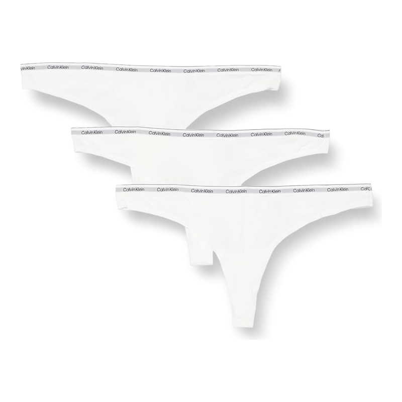 Calvin Klein 3er-Pack Strings - Icon Logo - Weiß 3XL