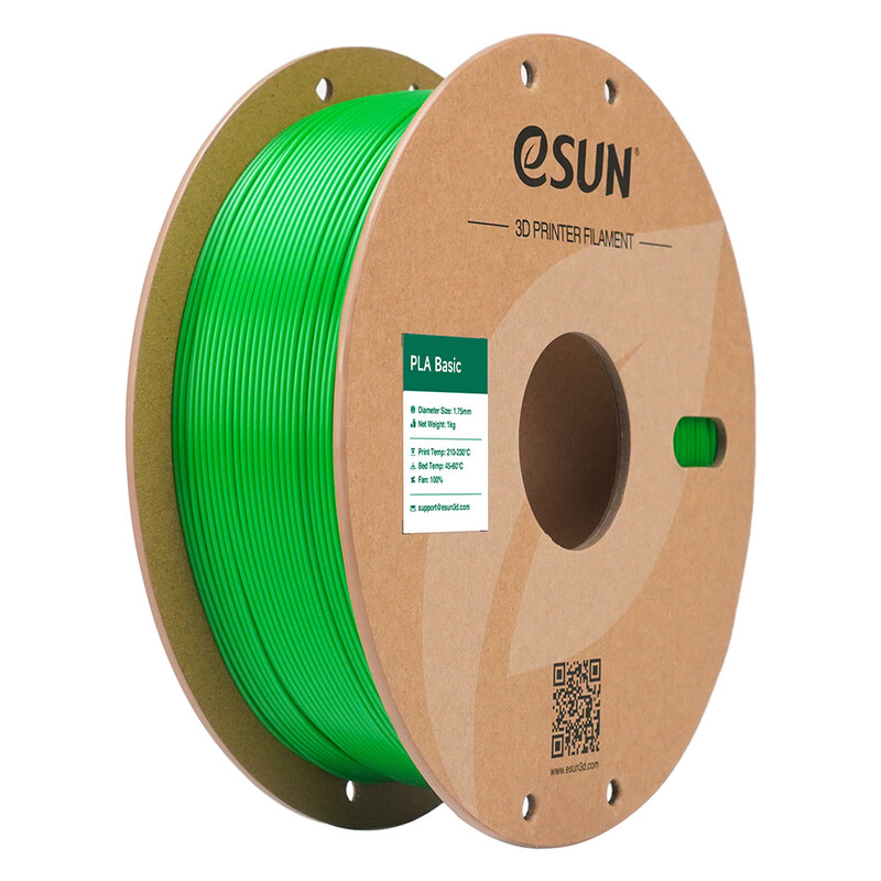 eSUN PLA-Basic 3D-Druck-Filament 1,75 mm - Grün 1 kg, Hochgeschwindigkeit & hohe Kostenersparnis verbessertes PLA 3D-Filament für die meisten Drucker schnelle Lieferung