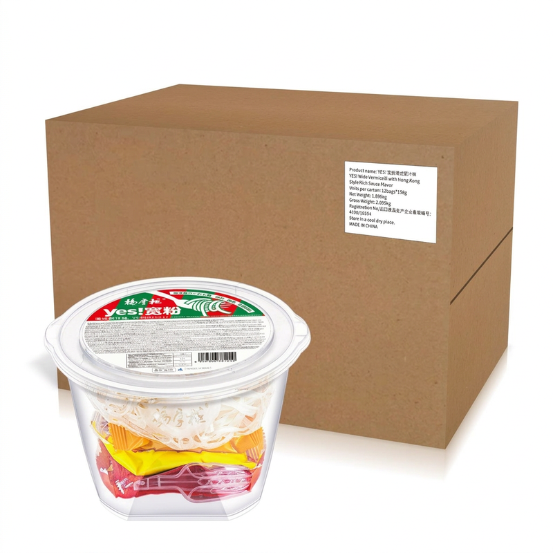 Yang Zhang Gui Yang Zhanggui Yes! Hong Kong Style Rich Sauce Wide Vermicelli Noodles 158G*12 Boxes