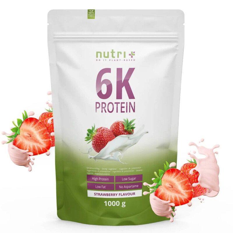 Nutri+ 6K Proteinpulver Vegan 1 kg Erdbeere