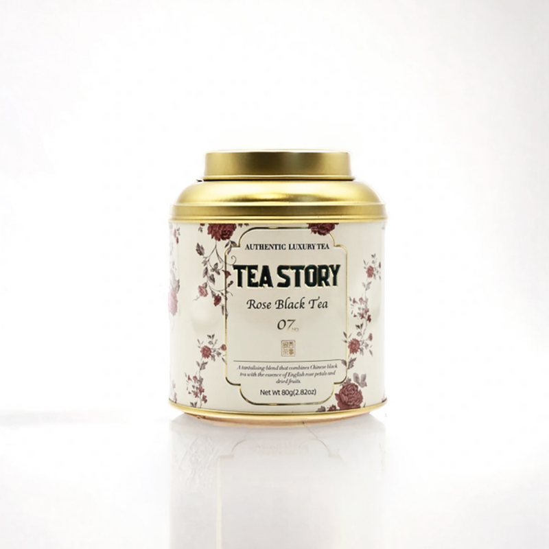 Rose Black Tea [Luxury Gift] Relaxing Evening Blend, ECOCERT Organic Loose Leaf 80g