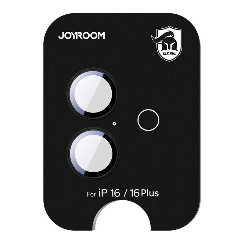 Joyroom JR-MFY0255 Panzerglas Displayschutz für iPhone 16/16 Plus Kameralinsen - Schwarz