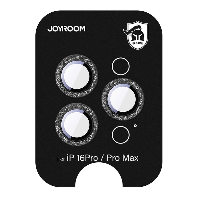 Joyroom JR-MSF0303 Glas-Displayschutz für iPhone 16 Pro/16 Pro Max Objektive - Schwarz
