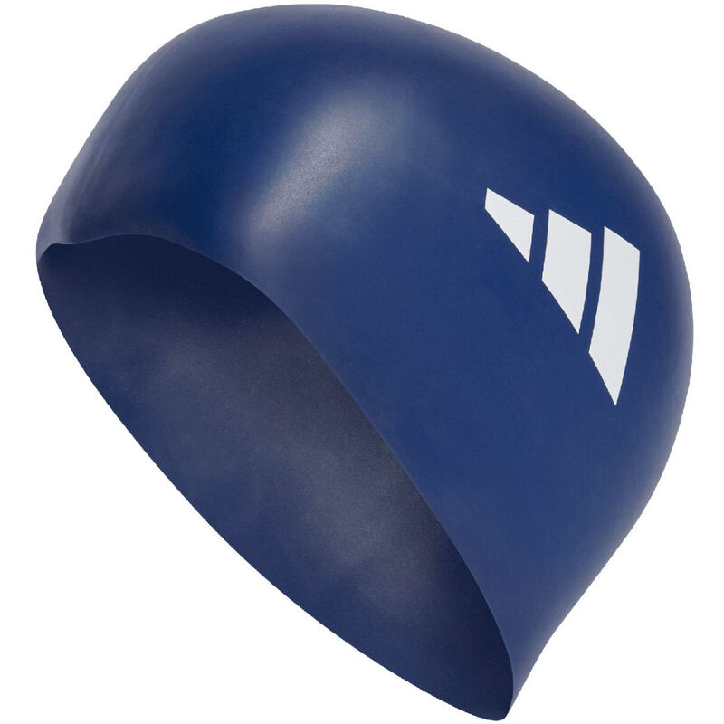 adidas 3-Stripes zwemkap blauw one size