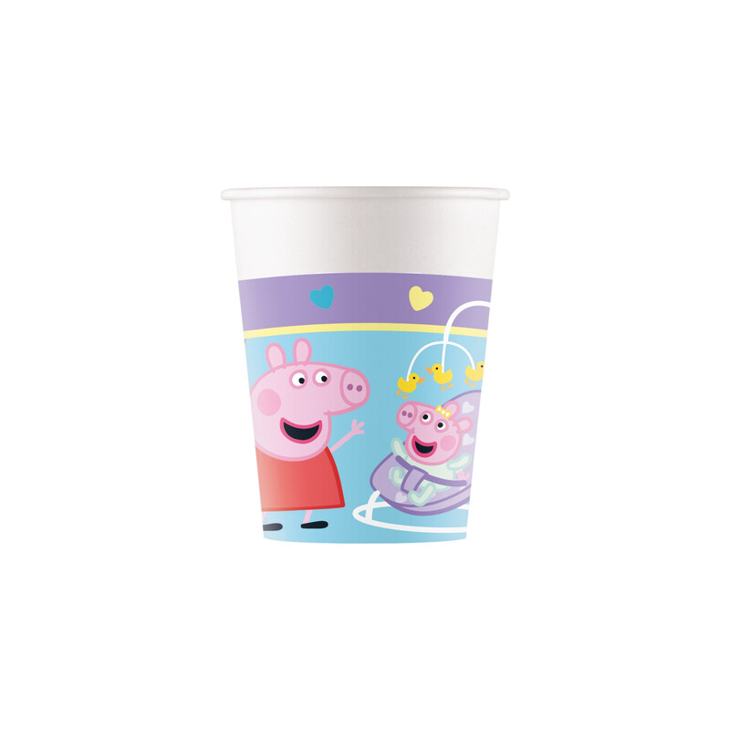 Made With Love Paper Cups 200ml 8 Pack