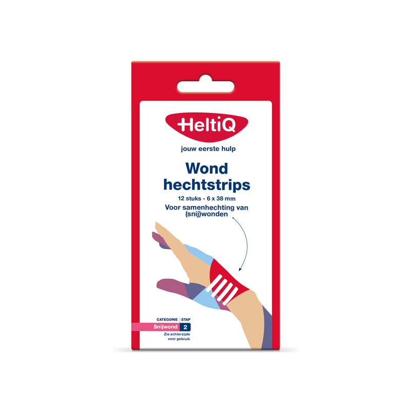 HeltiQ Wondhechtstrips 1 karton 12 stuks