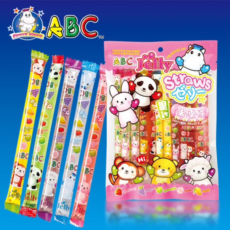 Animal Friends Jelly Straw ABC QQ動物果凍條 綜合400g