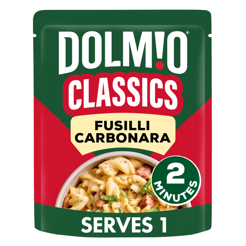 Dolmio Classics Carbonara Fusilli Pasta 250G