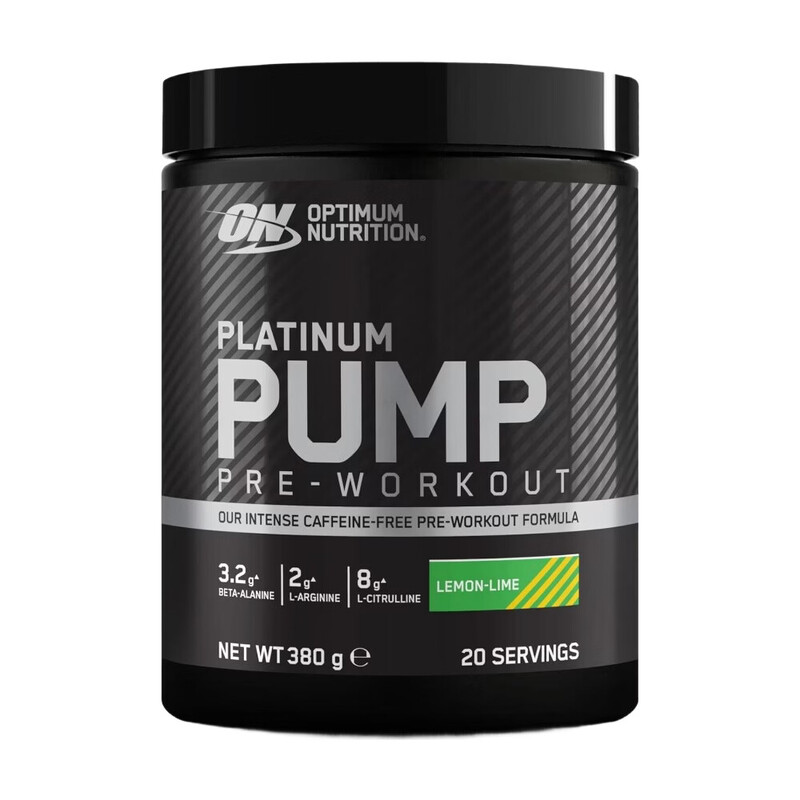 Platinum Pump Pre Workout Caffeine Free Lemon Lime – 380 g