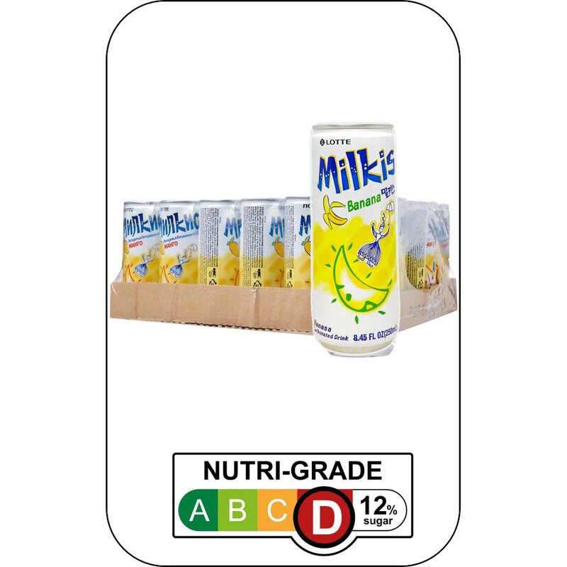 Lotte Milkis Soft Drink Banaan - 30 x 250 ml