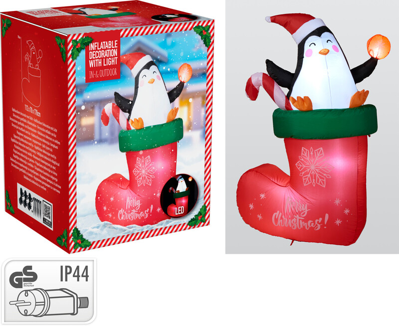 Koopman Opblaasbare Pinguïn - 178 cm, Polyester Stof