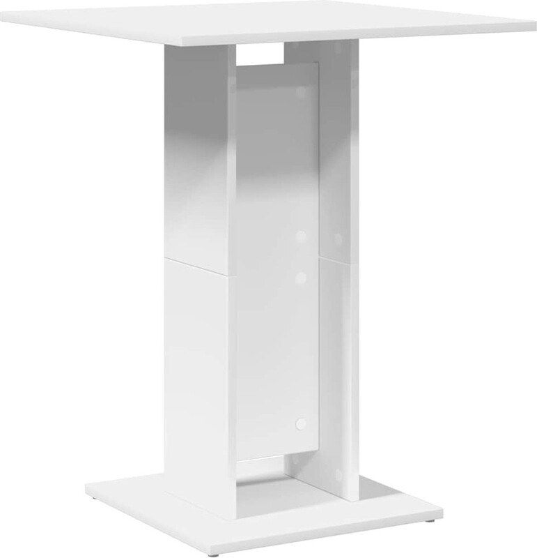 Table de bistrot vidaXL 60 x 60 x 75 cm, bois traité, couleur chêne fumé