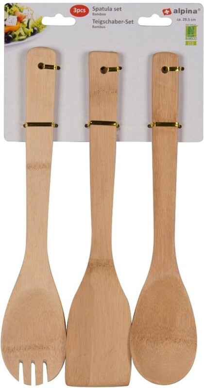Alpina bamboe spatelset - 29,5 cm, 3 stuks