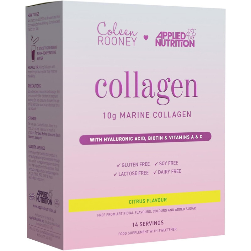 Applied Nutrition Colleen Rooney Marine Collagen Stick Packs Citrus Flavour - 14 Stick Packs