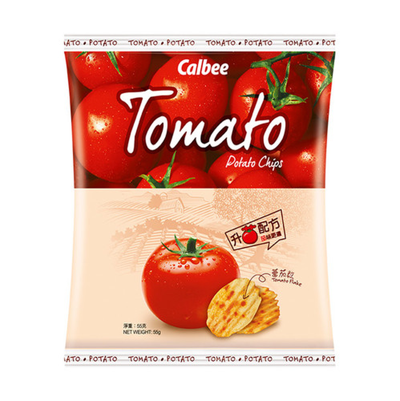 Potato Crisps Tomato Flavor Snack Chips 55g