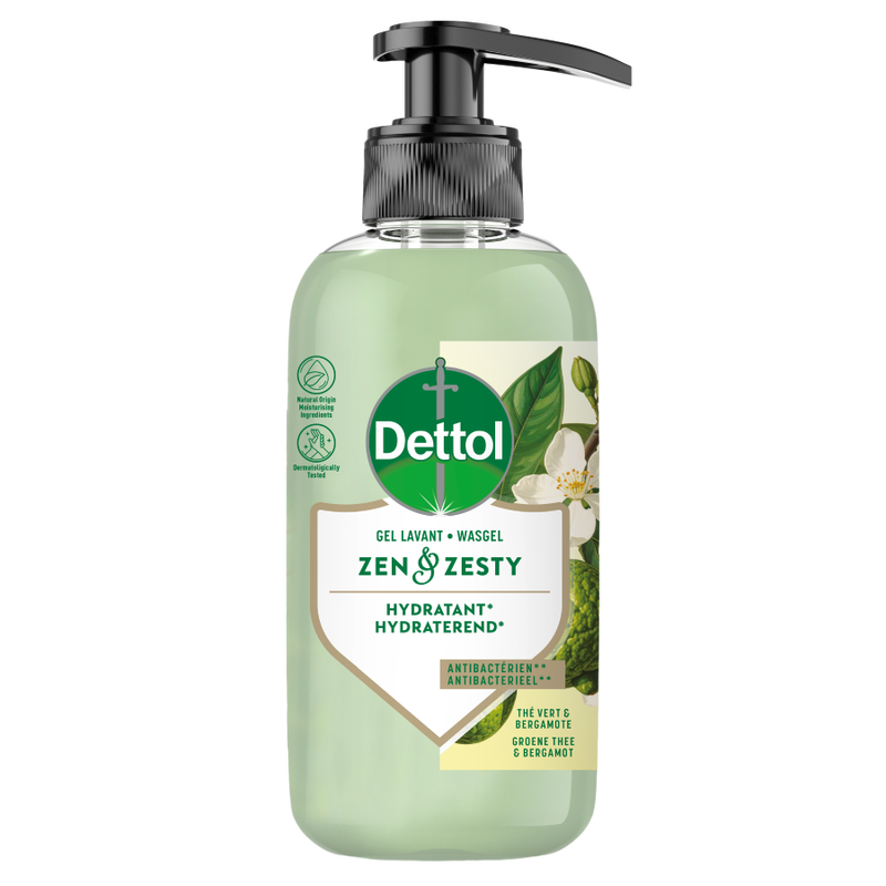 Dettol premium wasgel groene thee & bergamot 300 ml