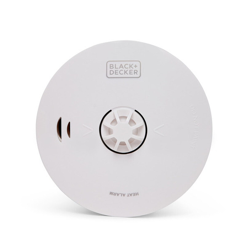 Black + Decker HEAT ALARM 10 YEAR SEALED BATTERY， Heat Detector for Kitchen， Home， Ga