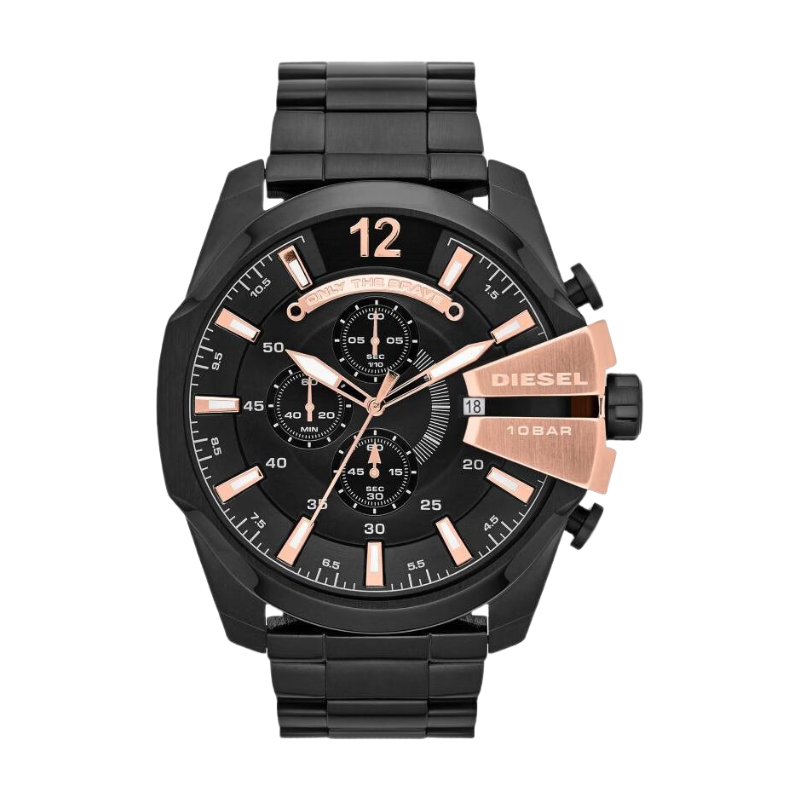 DZ4309 Black Mega Chief Chronograph Black IP Bracelet Watch