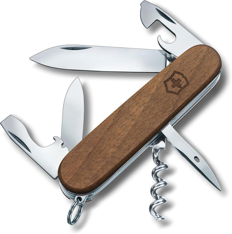 Victorinox Spartan Wood Zakmes - 91 mm, Notenhout