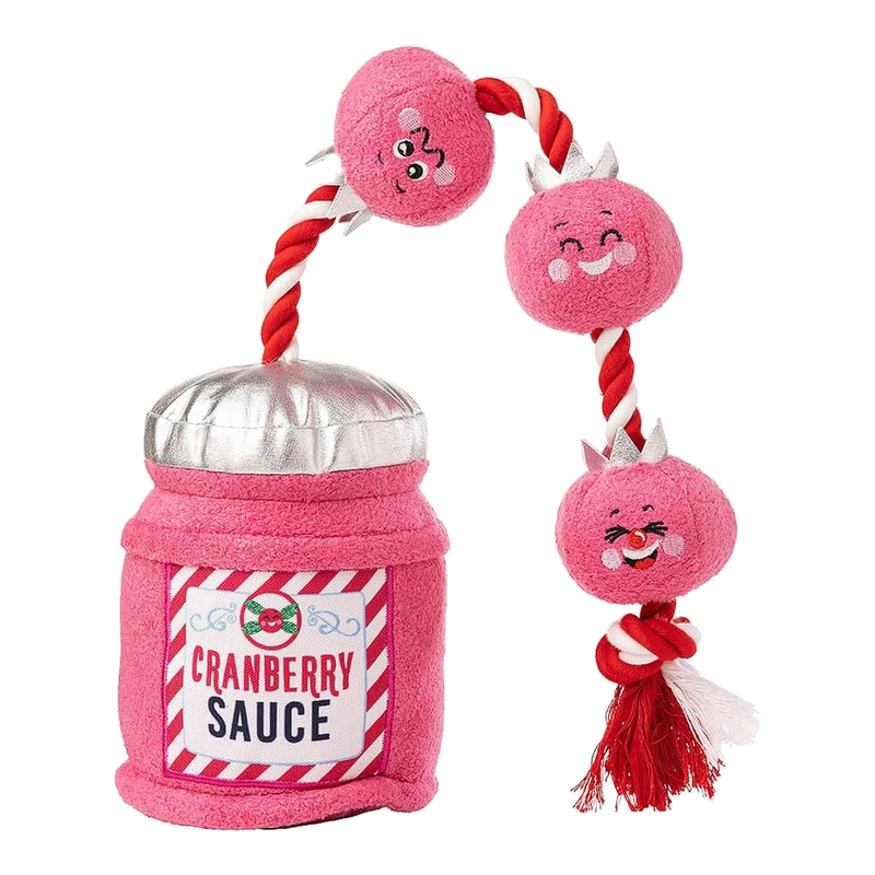 House of Paws Cranberry Sauce Plush Dog Toy